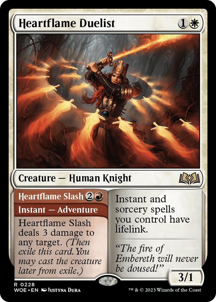 Heartflame Duelist // Heartflame Slash (WOE-228)  - Wilds of Eldraine