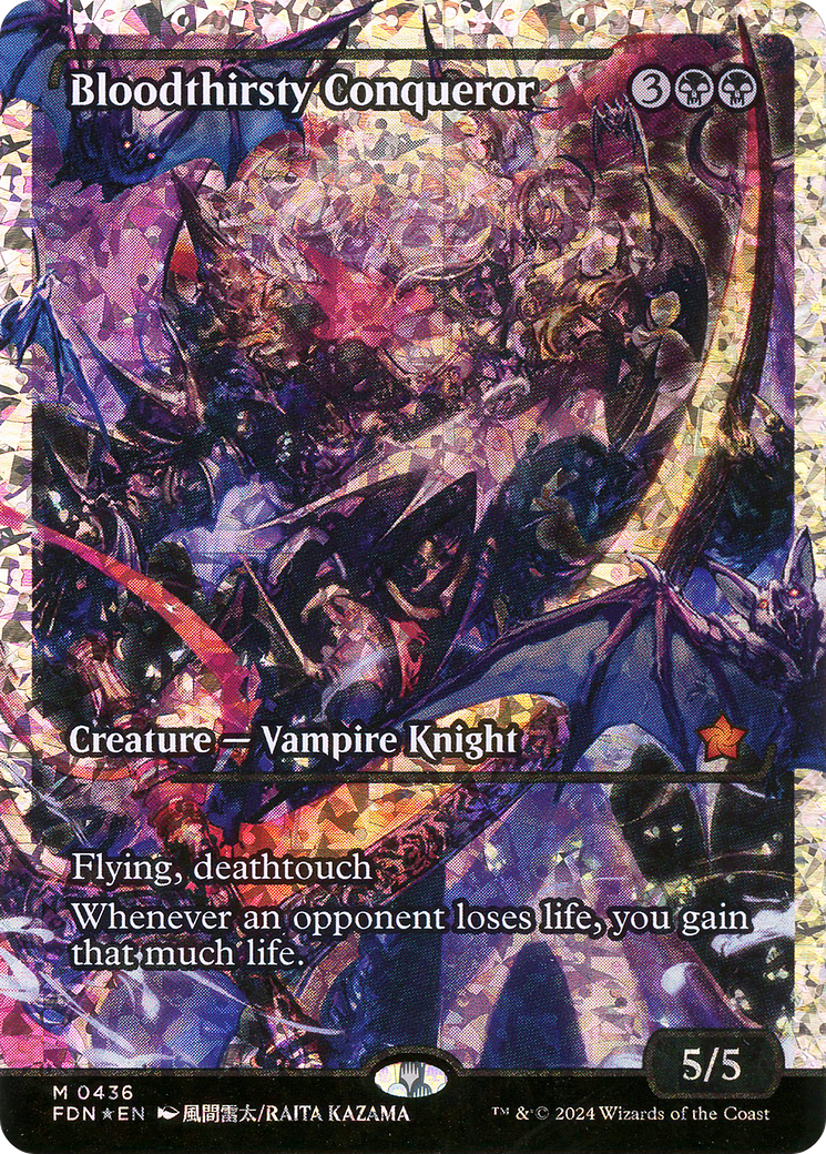 Bloodthirsty Conqueror (FDN-436)  Foil - Foundations: (Showcase)