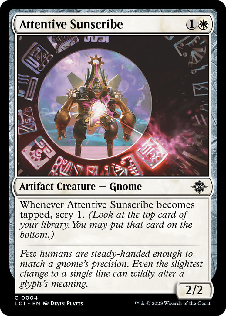 Attentive Sunscribe  (LCI-004) - The Lost Caverns of Ixalan