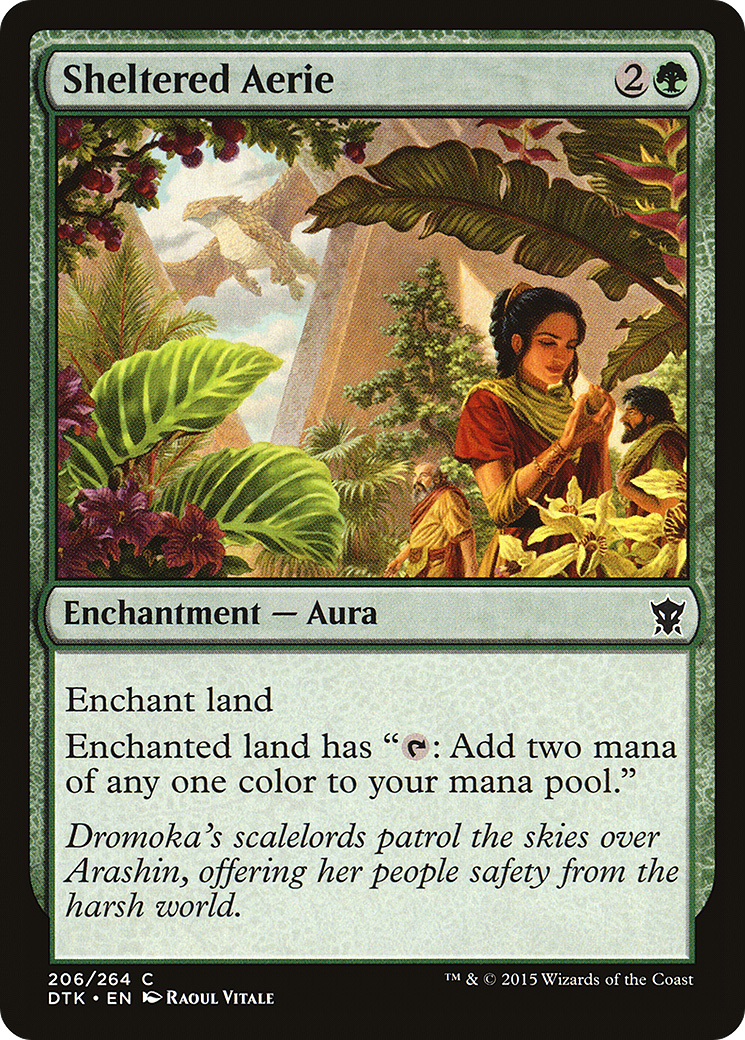Sheltered Aerie (DTK-206) - Dragons of Tarkir - Magic: The Gathering ...