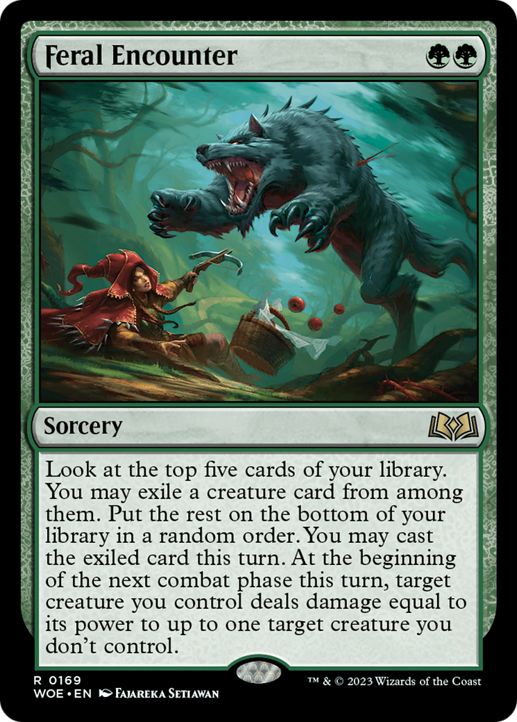 Feral Encounter (WOE-169)  - Wilds of Eldraine