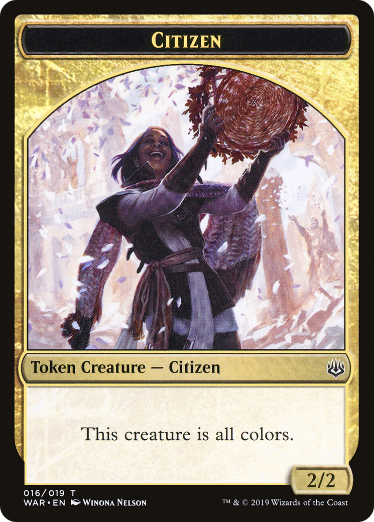 Citizen (WAR-016)  - War of the Spark Tokens