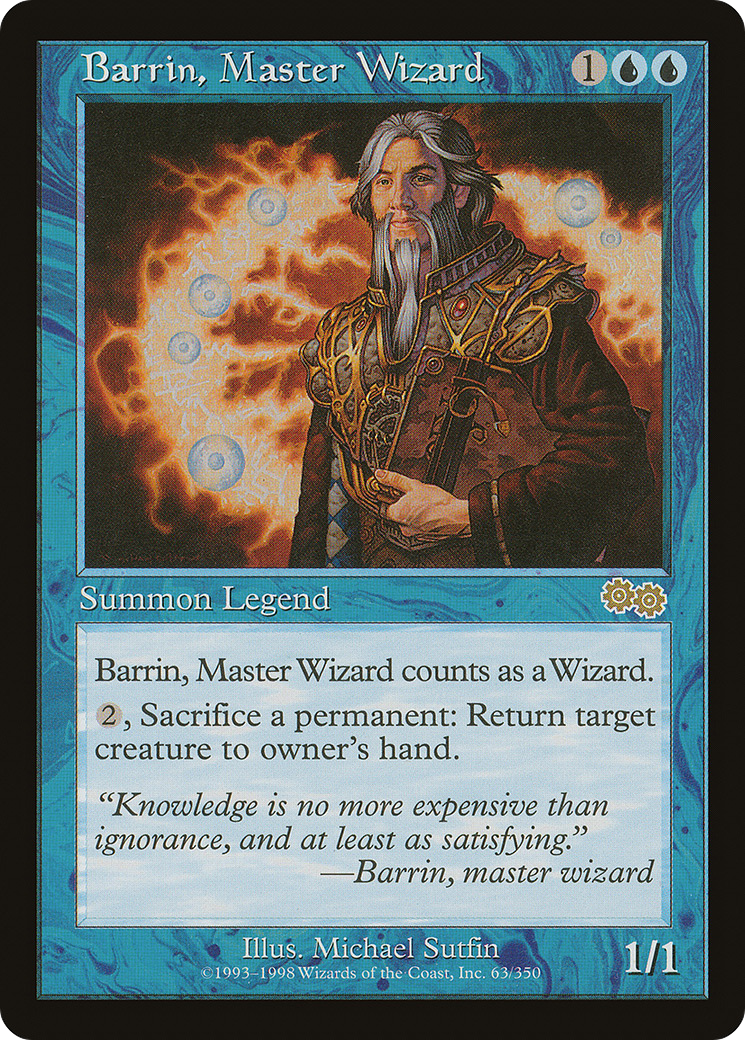 Barrin, Master Wizard (USG-063)  - Urza's Saga