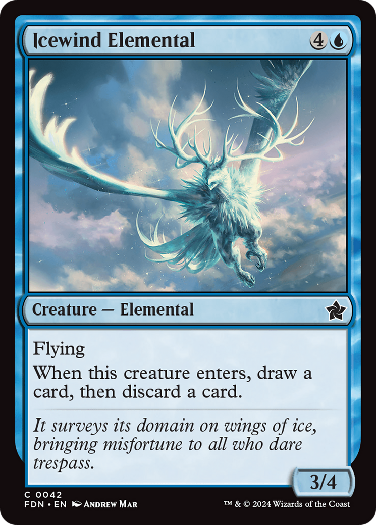 Icewind Elemental (FDN-042)  - Foundations